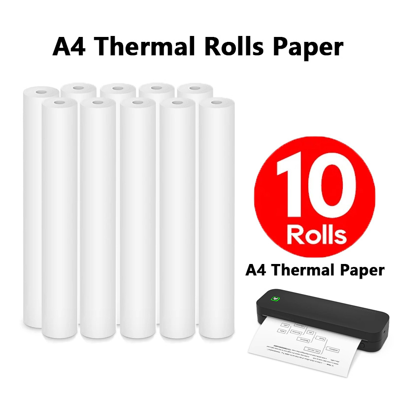Commercial Document Printing - A4 thermische papierrollen 1/2/4/10 rollen hoog