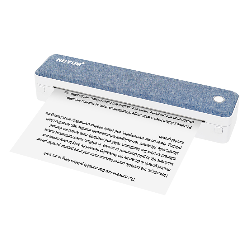 Commercial Document Printing - A4 draagbare thermische printer Bluetooth zakenreizen