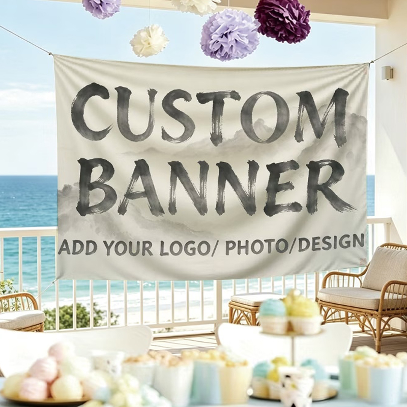 Commercial Printing In Photoshop - Aangepaste vlaggen geschikt voor openingsceremonies, verjaardagsfeestjes,