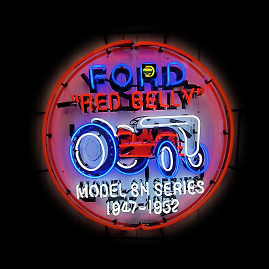 Commercial Printing Ink - Voor Rode Buik Neon Teken Tractor