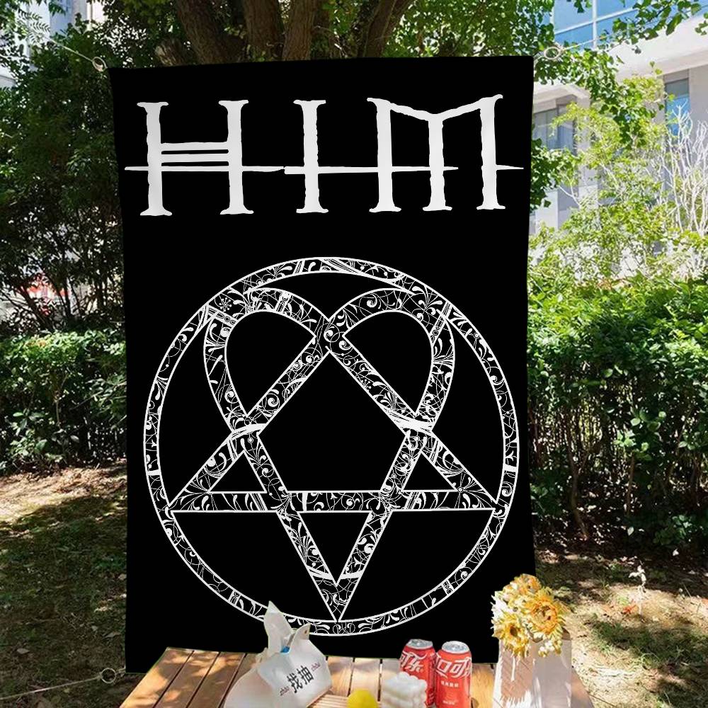 Commercial Banner Printing - Rock H-HIM Band Geavanceerde print Commerciële