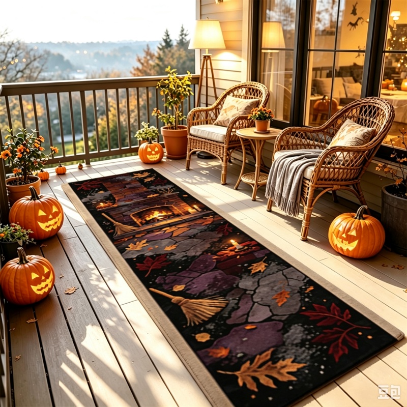 Tapijt met Halloween-letterpri - Commercial Printing Ink recensie en prijs