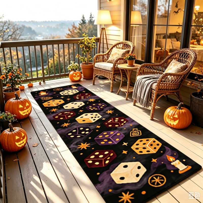 Tapijt met Halloween-letterpri - Commercial Printing Ink recensie en prijs