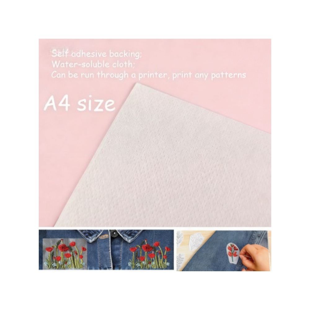 5 vellen A4 op maat bedrukt, w - Embroidery Stabilizer Backing recensie en prijs