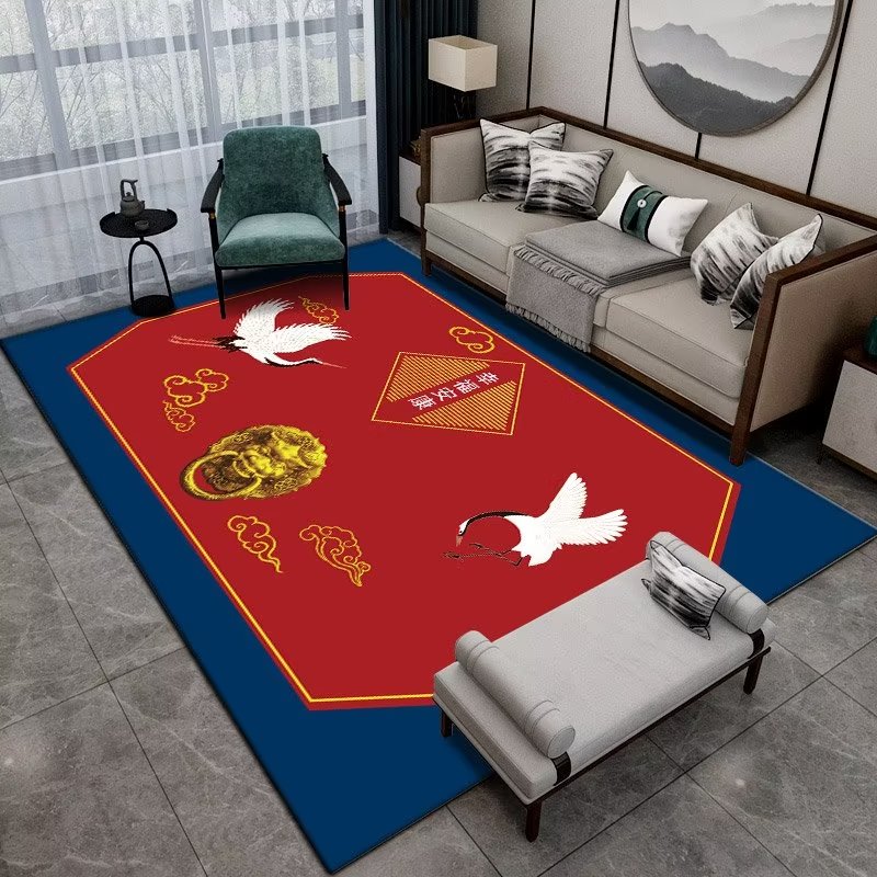 Chinese stijl groot bloementap - Commercial Fabric Printing recensie en prijs
