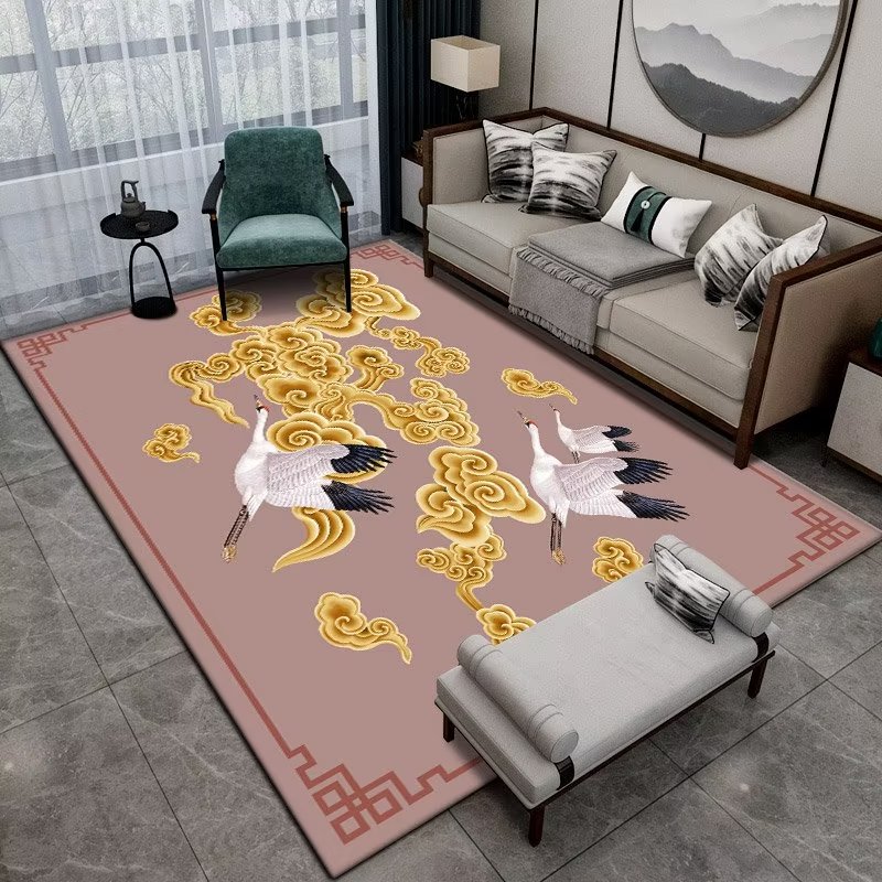 Chinese stijl groot bloementap - Commercial Fabric Printing recensie en prijs