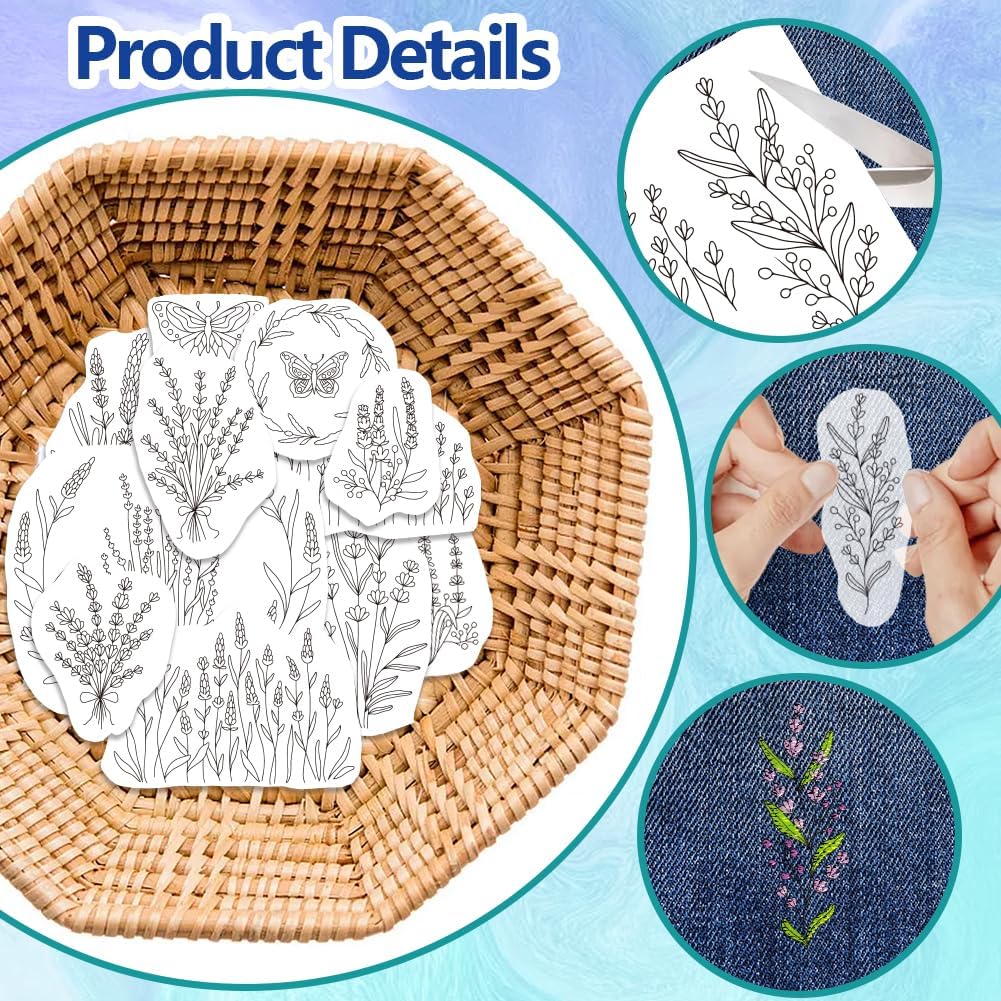 Lavendelbloem Vlinder Wateropl - Embroidery Stabilizer Backing recensie en prijs