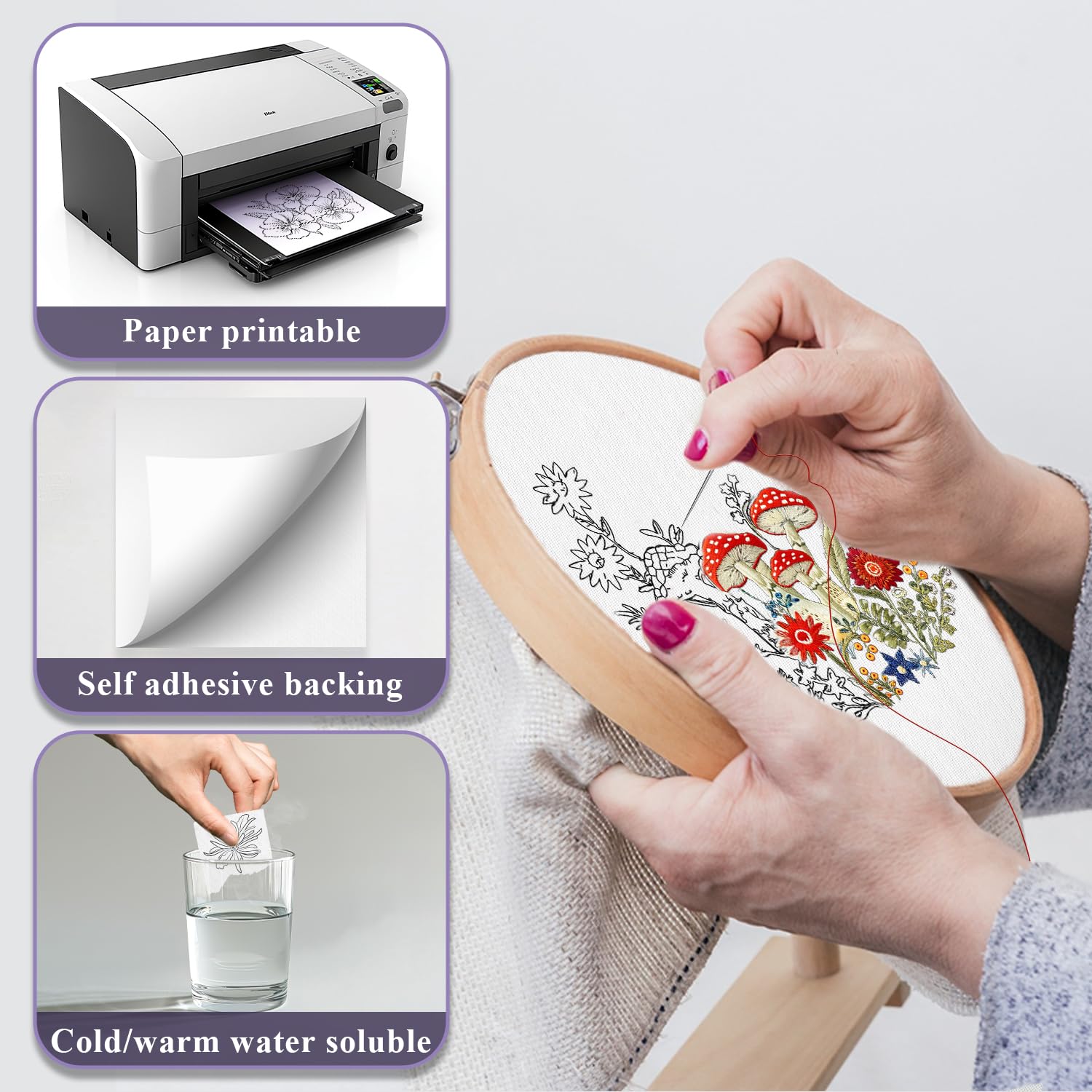 10/5 Stuks Wateroplosbare Bord - Embroidery Stabilizer Backing recensie en prijs